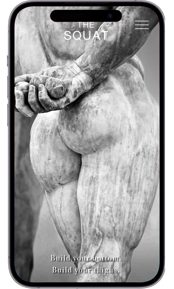 3Hundred squat exercise app concept